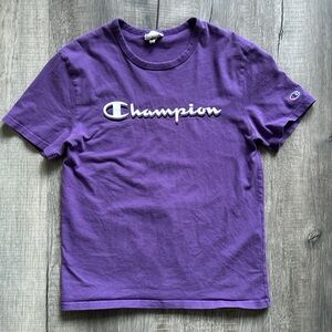Vintage style champion purple shirt
